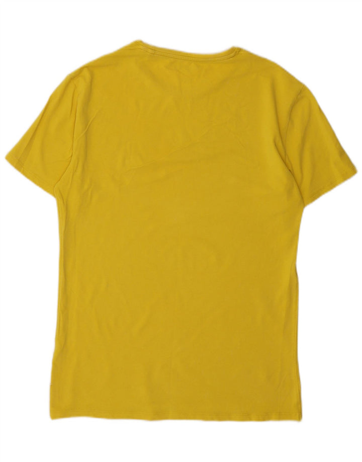Ανδρικό γραφικό μπλουζάκι Guess Top Large Yellow