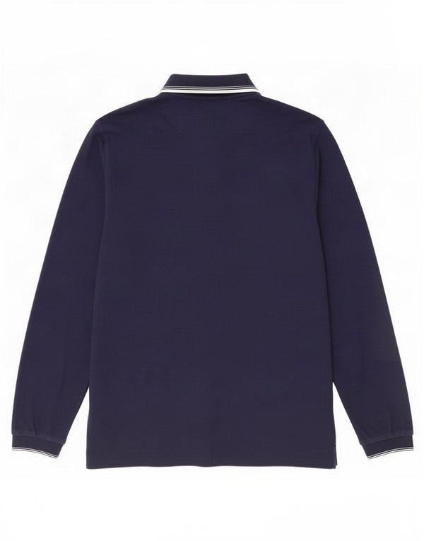 Lyle & Scott Ανδρικό μακρυμάνικο μπλουζάκι πόλο XL Navy Blue βαμβακερό