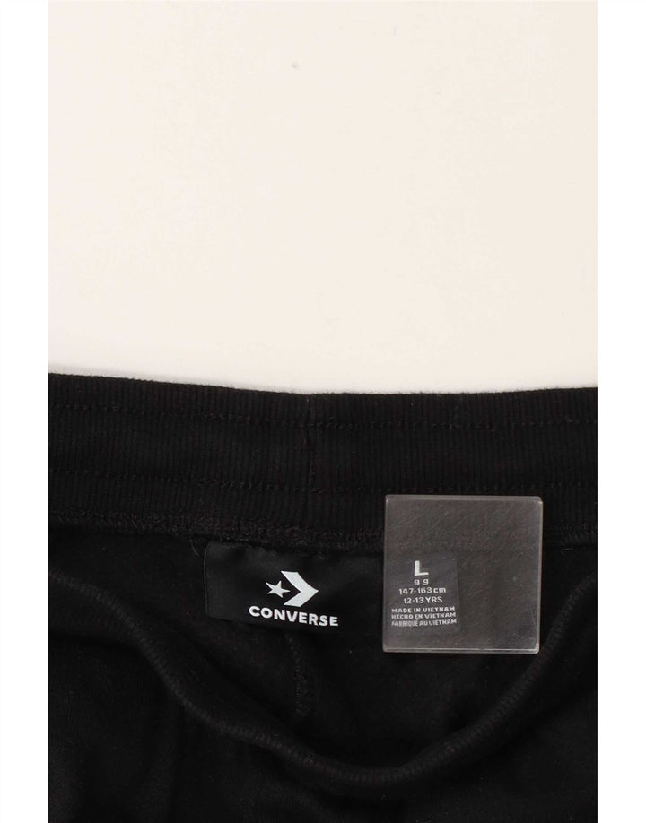 Converse Boys Tracksuit Trousers Joggers 12-13 Years Large Black
