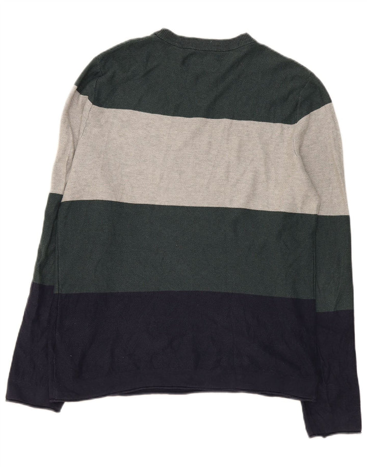 Jack & Jones Ανδρικό μακρυμάνικο μπλουζάκι μεγάλο πολύχρωμο βαμβακερό ριγέ