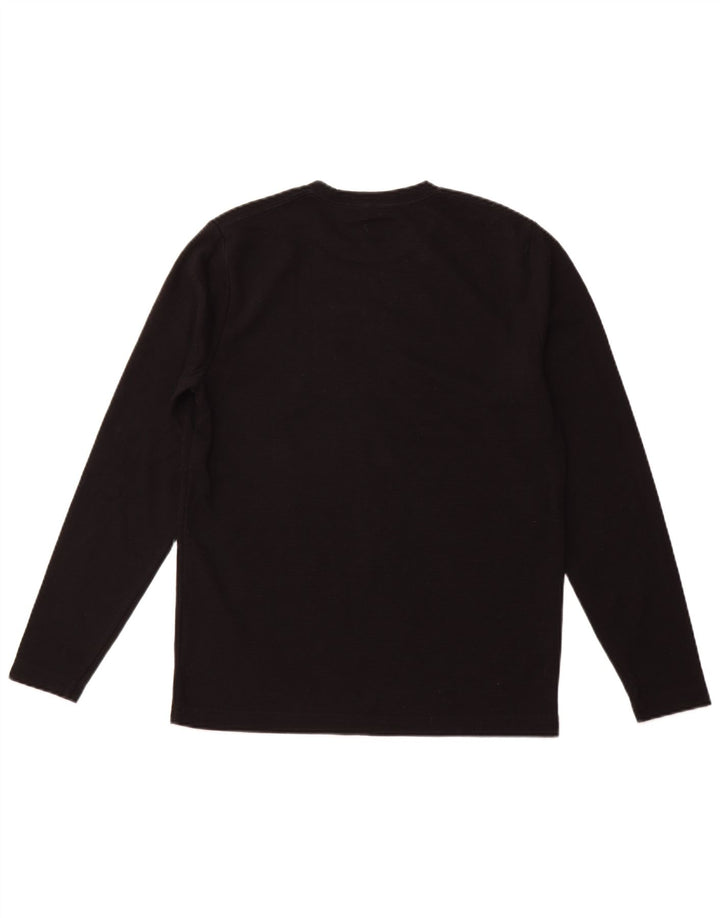 Ανδρικό γραφικό τοπ HOLLISTER Μακρυμάνικο μεσαίο μαύρο