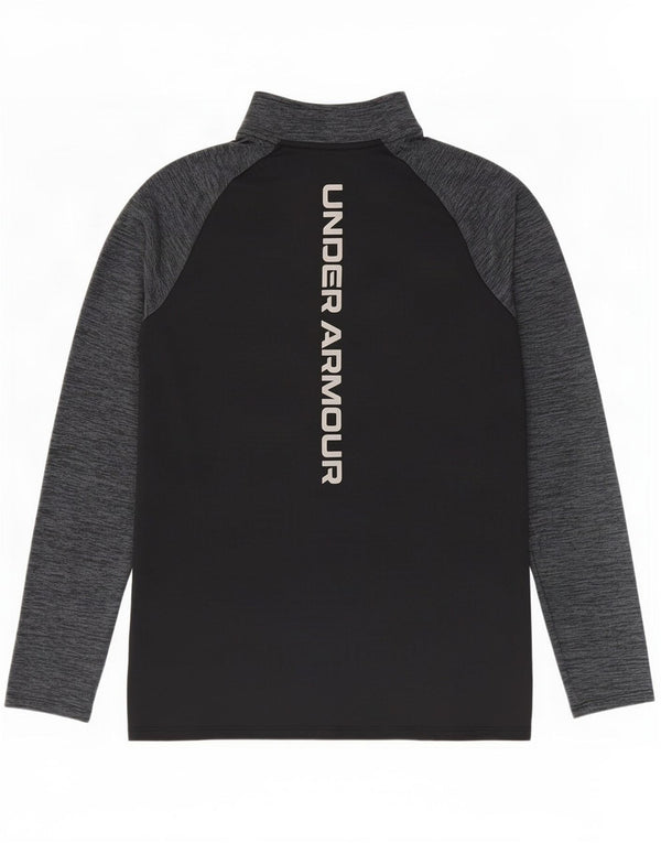 Ανδρική φόρμα πουλόβερ με φερμουάρ Under Armour Top Small Black Colourblock