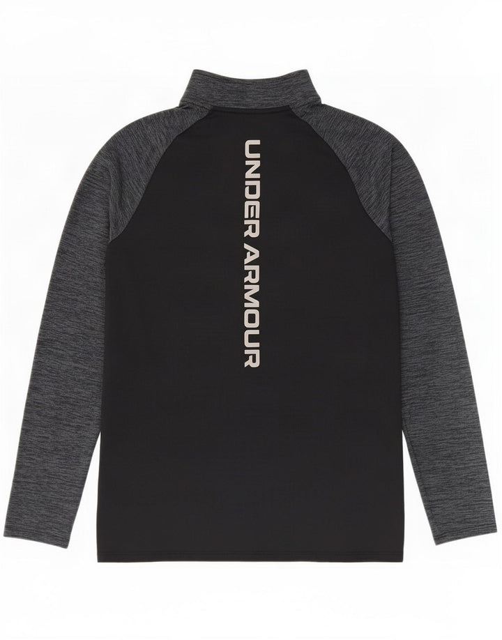 Ανδρική φόρμα πουλόβερ με φερμουάρ Under Armour Top Small Black Colourblock