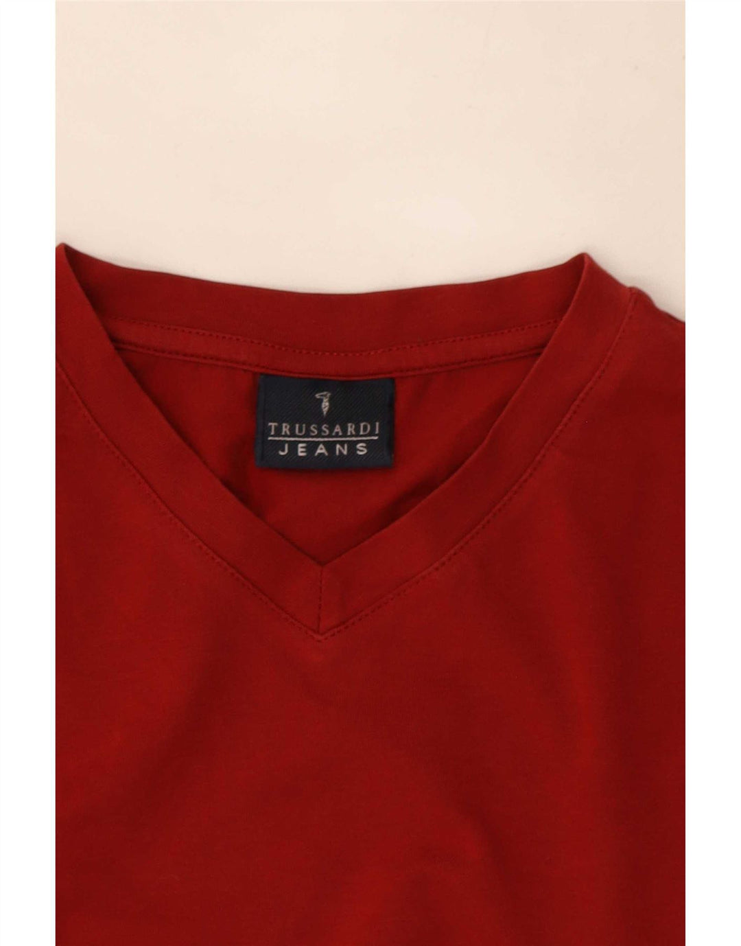 Ανδρικό T-Shirt Trussardi Jeans Top Medium Red