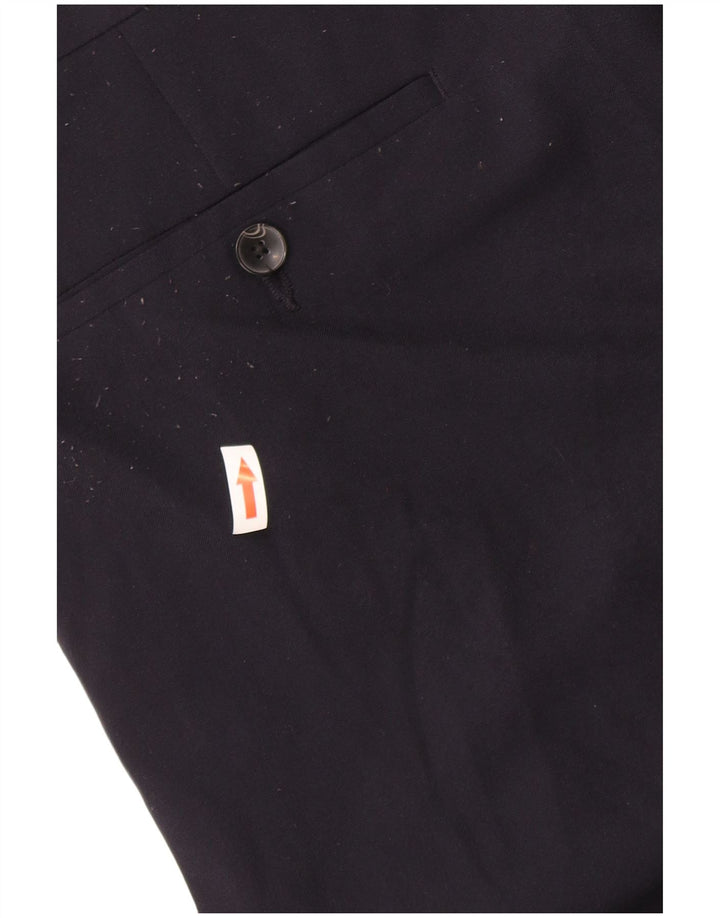 Marks & Spencer Ανδρικό παντελόνι Chino με κανονική εφαρμογή W36 L27 Navy Blue Polyester