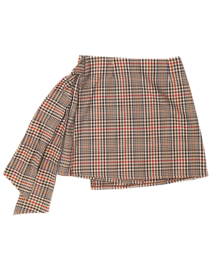 Γυναικεία φούστα HAVEONE Wrap Medium W28 Πολύχρωμη Check Polyester