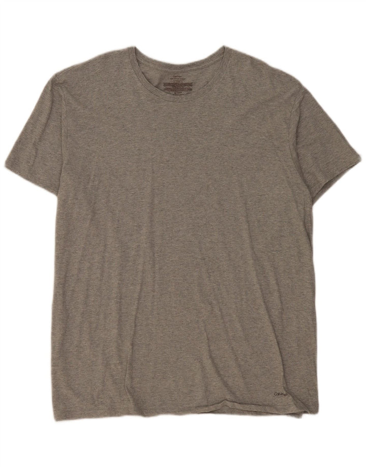 Ανδρικό T-Shirt Calvin Klein Top XL Grey Flecked