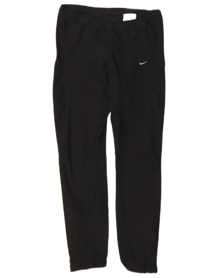 Γυναικεία κολάν Nike Crop UK 10/12 Αθλητικά μεσαίου μαύρου πολυεστέρα