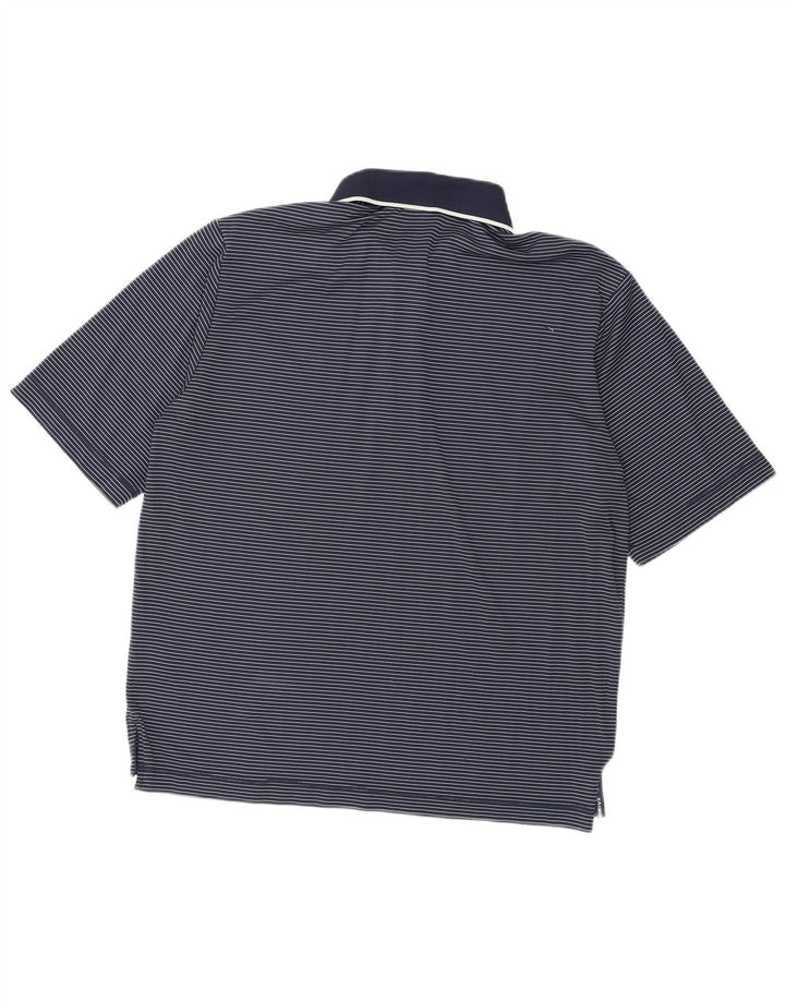 Chervo Ανδρικό πουκάμισο Polo IT 48 Medium Navy Blue Pinstripe Polyamide