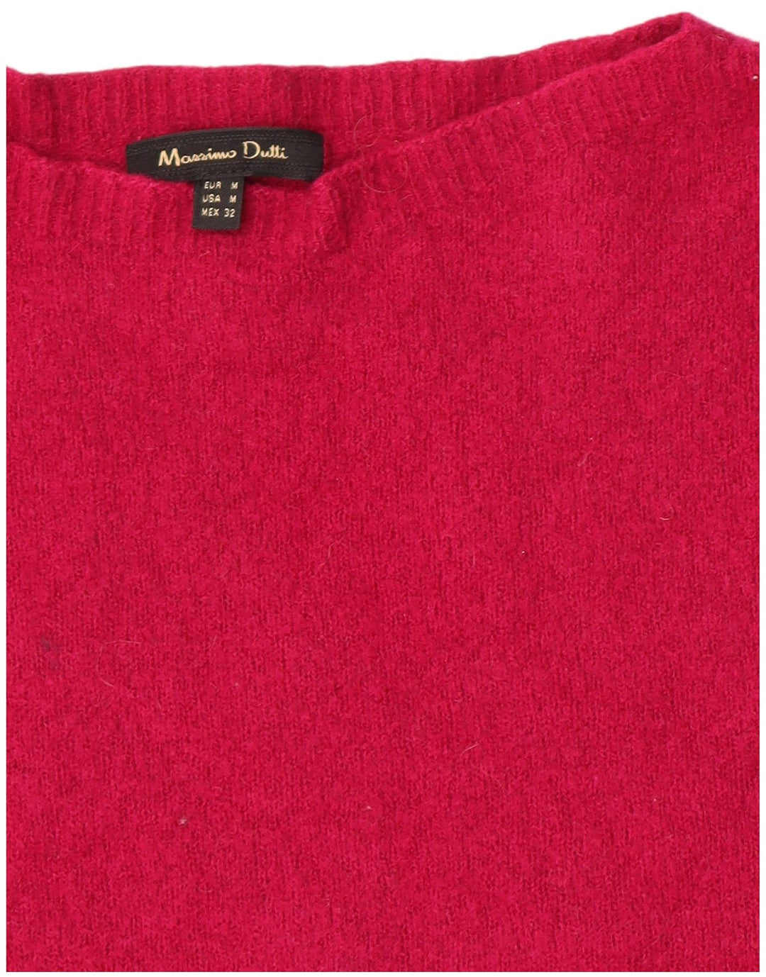 Massimo Dutti Γυναικείο πουλόβερ με λαιμόκαυστο UK 12 Medium Pink