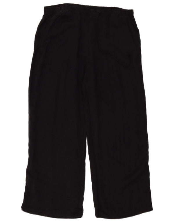 Zara Womens High Waist Loose Fit Trousers XL W36 L29 Black