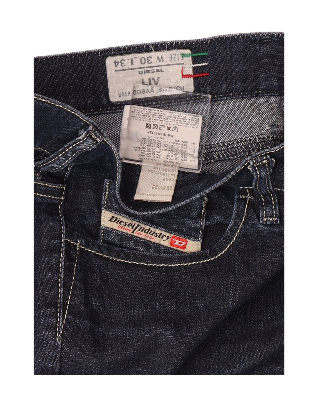 DIESEL Γυναικείο Liv Slim Jeans W30 L30 Navy Blue Cotton