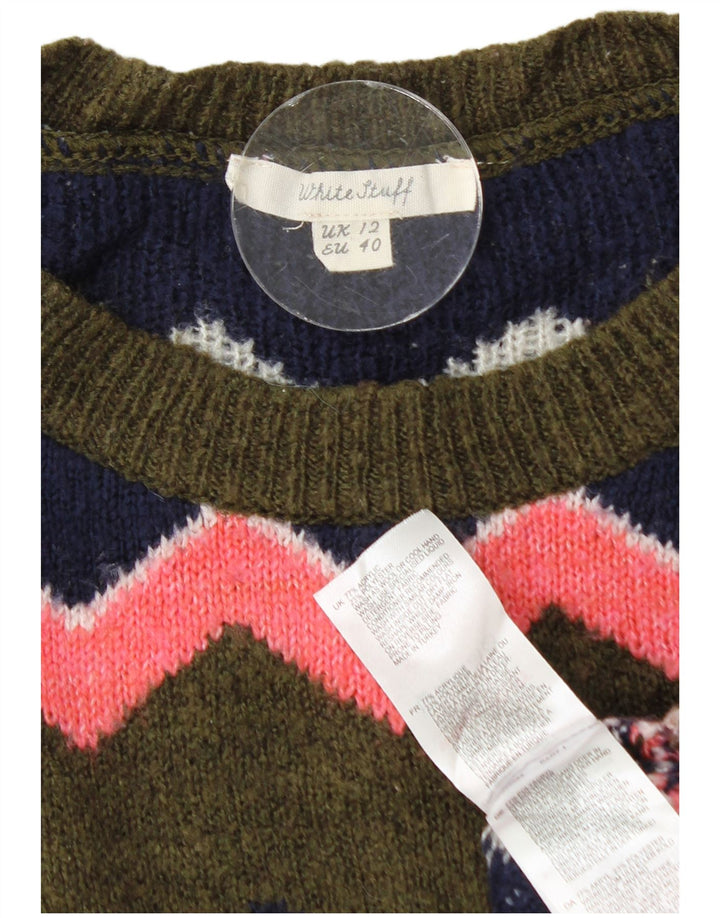 White Stuff Γυναικείο πουλόβερ με λαιμόκοψη UK 12 Medium πολύχρωμο