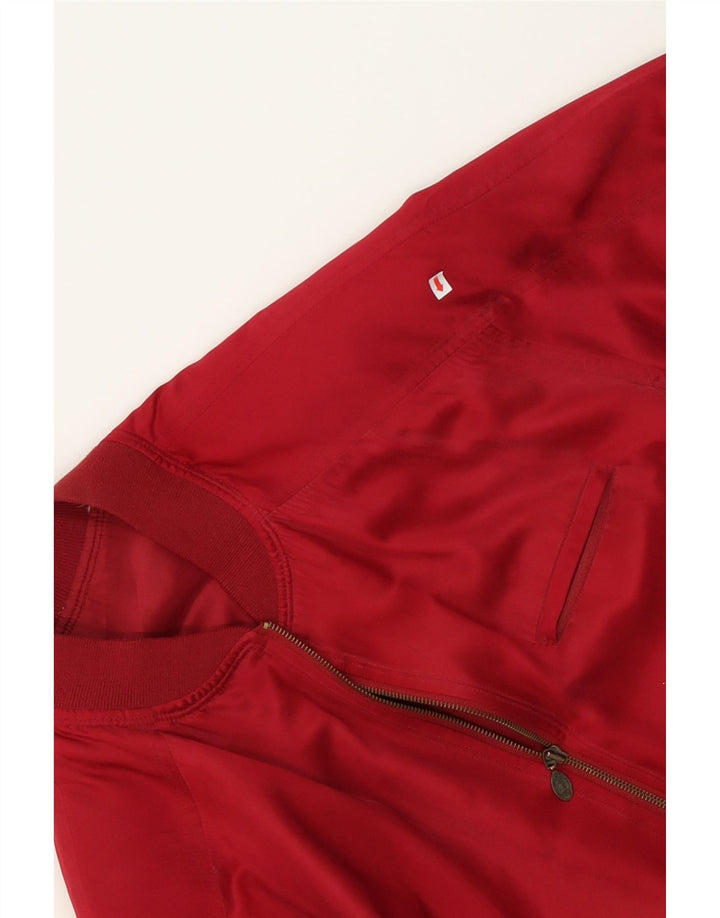REDPOINT Mens Oversized Bomber Jacket IT 46 Small Red Silk Vintage Redpoint and Second-Hand Redpoint from Messina Hembry 