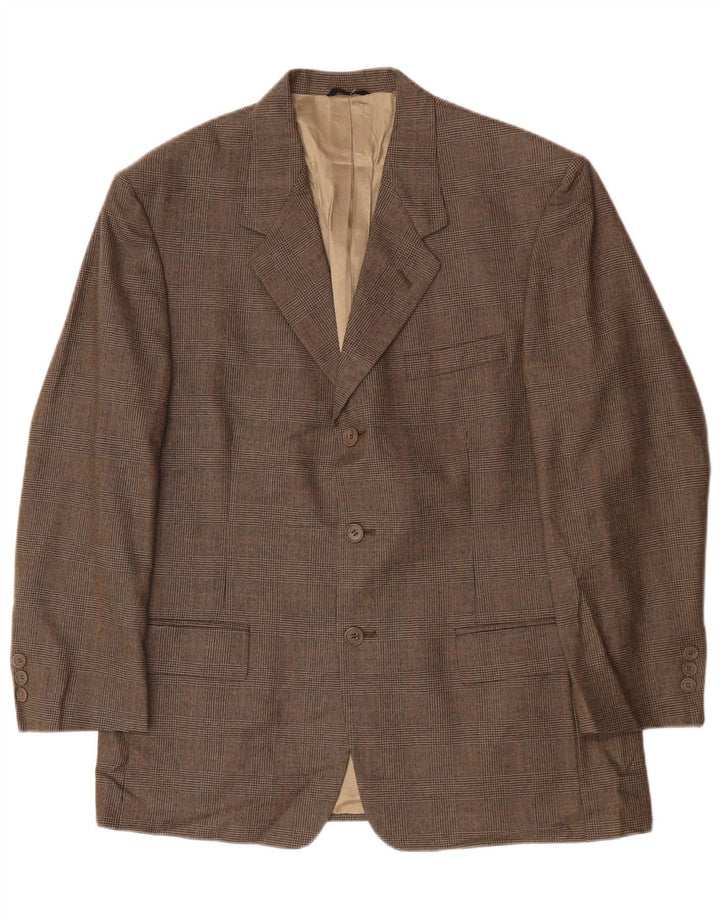 PIERRE CARDIN Ανδρικό σακάκι 3 κουμπιών UK 40 Large Grey Houndstooth