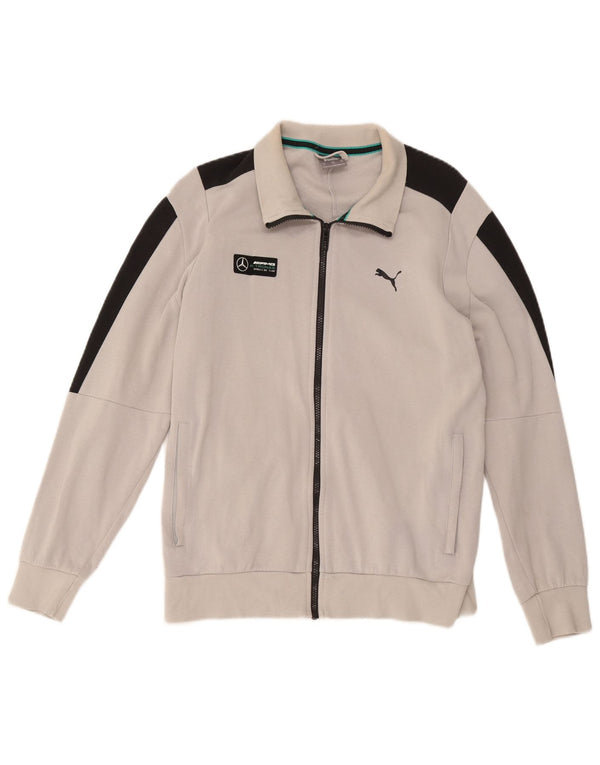 Γυναικεία αθλητική φόρμα Puma Top Jacket UK 16 Large Grey Colourblock Cotton
