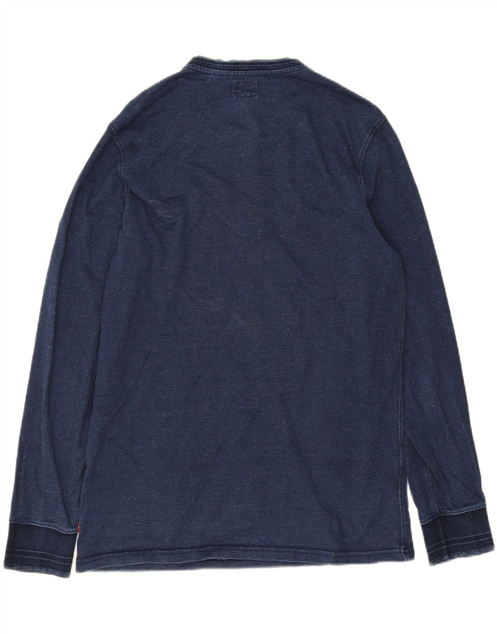 Ανδρικό μπλουζάκι Levi's μακρυμάνικο μεγάλο navy μπλε βαμβακερό
