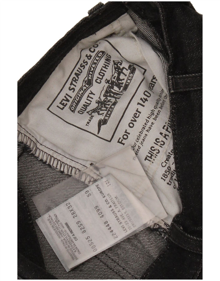 LEVI'S Γυναικείο Σορτς Τζιν 525 W28 Μεσαίο μαύρο βαμβακερό