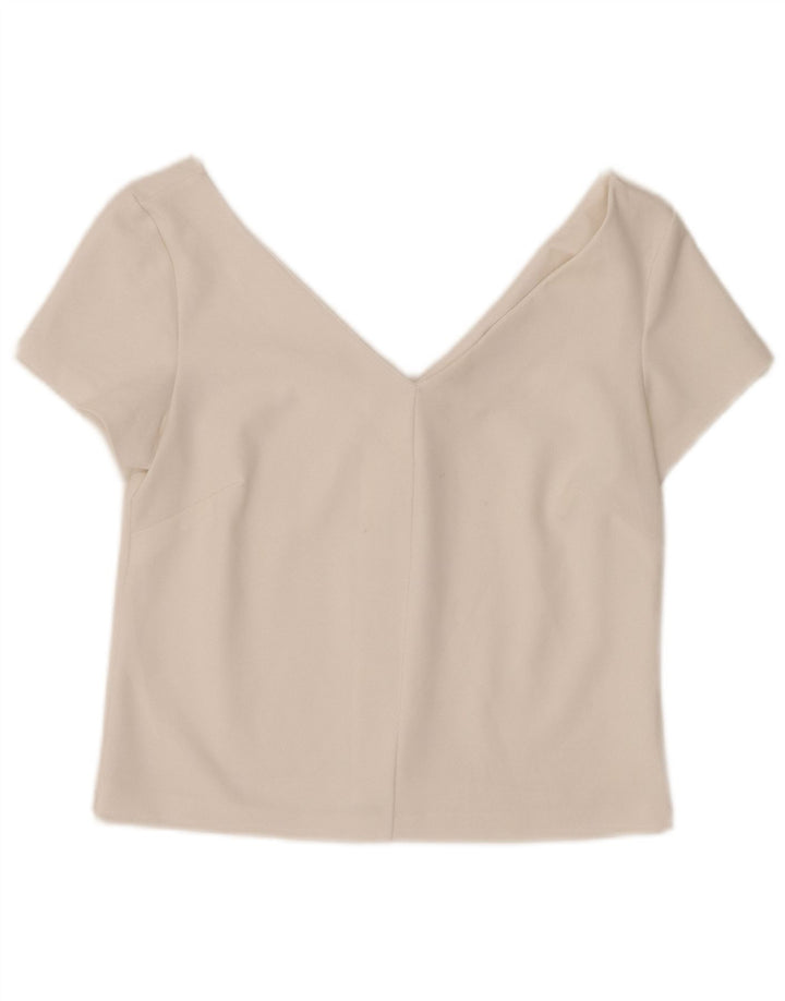 Zara Γυναικείο Crop Top UK 12 Medium White
