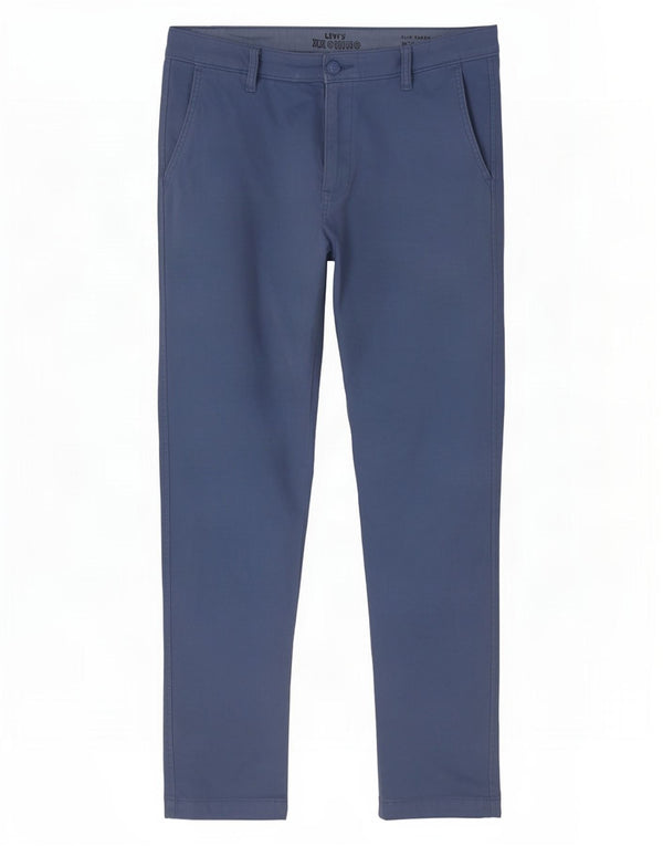 Levi's Mens Slim Tapered Chino Trousers W33 L32 Blue Cotton