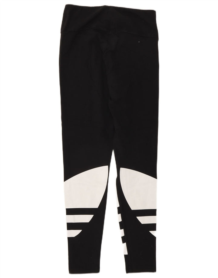 Γυναικεία γραφικά κολάν Adidas UK 10 Small Black Colourblock
