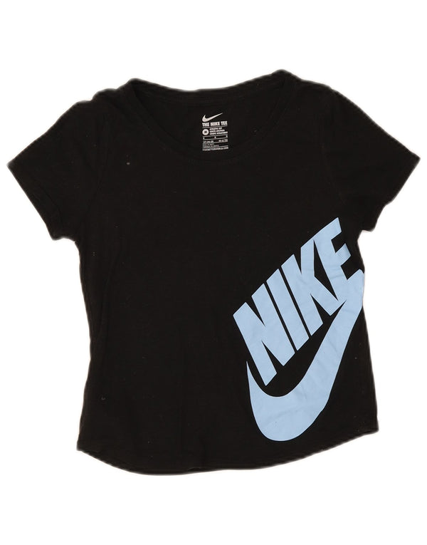 Γραφικό T-shirt Nike Boys Athletic Cut 10-11 ετών μαύρο πολυεστέρα