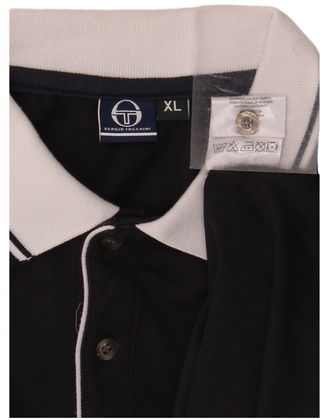 SERGIO TACCHINI Ανδρικό μπλουζάκι πόλο XL Navy Blue βαμβακερό