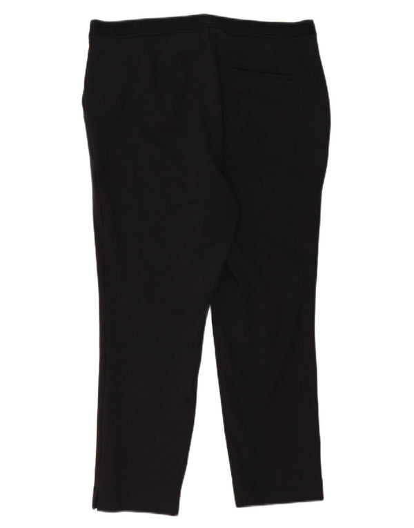 Marks & Spencer Γυναικεία Slim Crop Παντελόνι UK 16 Large W34 L25 Black