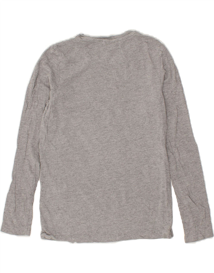 JACK & JONES Boys Graphic Top Long Sleeve 11-12 Years Grey Cotton Vintage Jack & Jones and Second-Hand Jack & Jones from Messina Hembry 