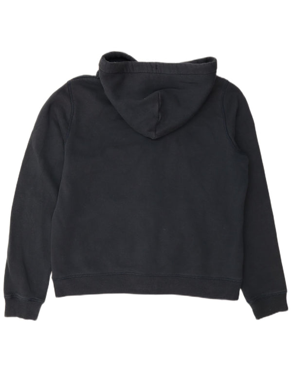 Jack Wills γυναικείο πουλόβερ με κουκούλα με φερμουάρ UK 16 Μεγάλο Navy Blue από βαμβάκι