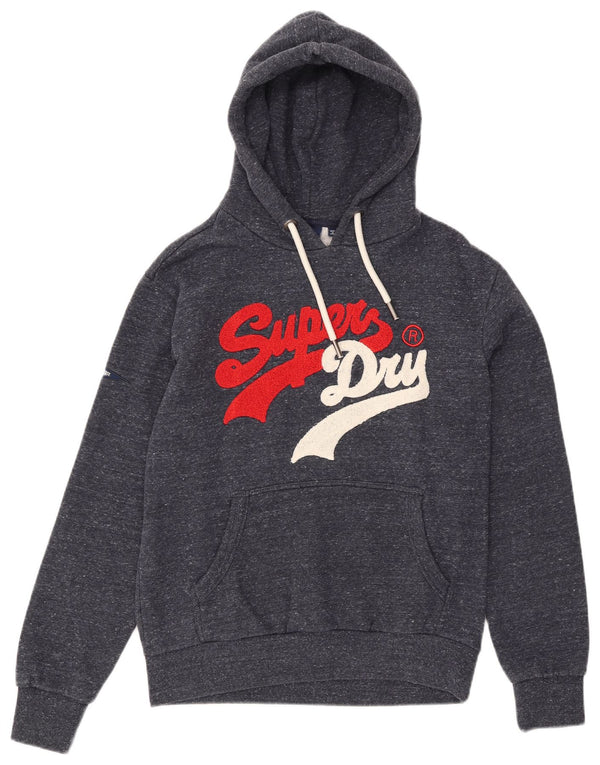 Superdry Ανδρικό γραφικό με κουκούλα, βαμβακερό μεγάλο μπλε ναυτικό