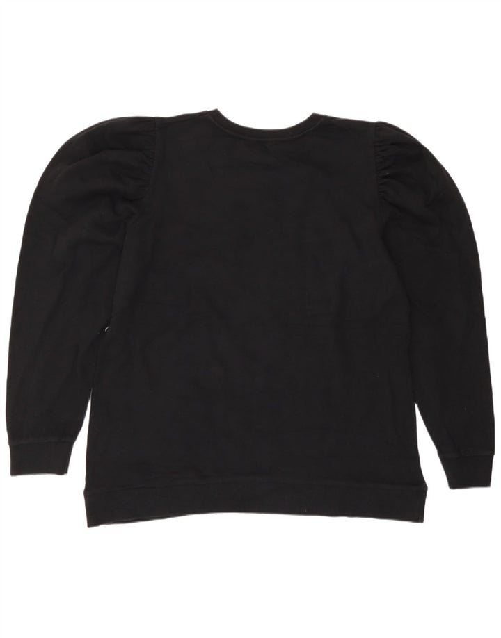 Zara Γυναικεία Φούτερ Jumper UK 16 Large Μαύρο