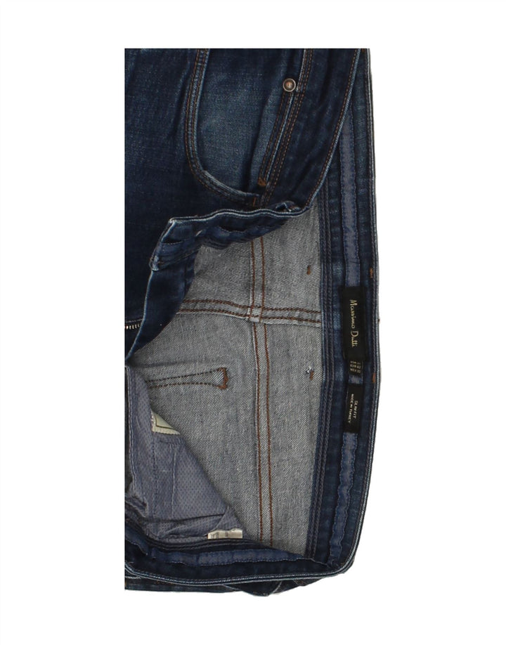 MASSIMO DUTTI Womens Slim Jeans W27 L33 Navy Blue Vintage Massimo Dutti and Second-Hand Massimo Dutti from Messina Hembry 