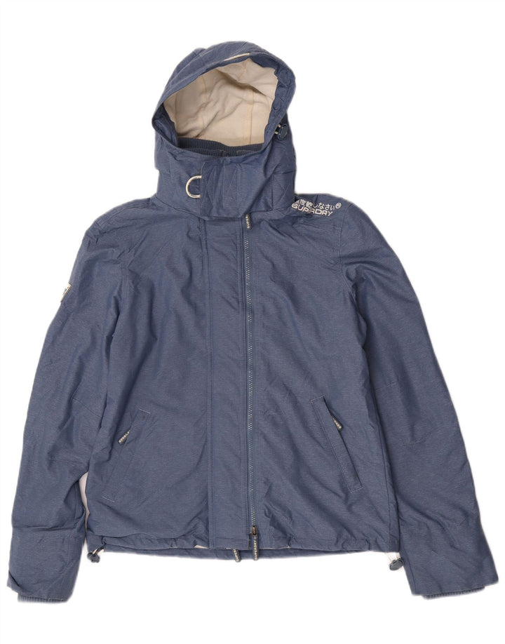Superdry Γυναικείο Μπουφάν Windbreaker Graphic UK 14 Medium Blue