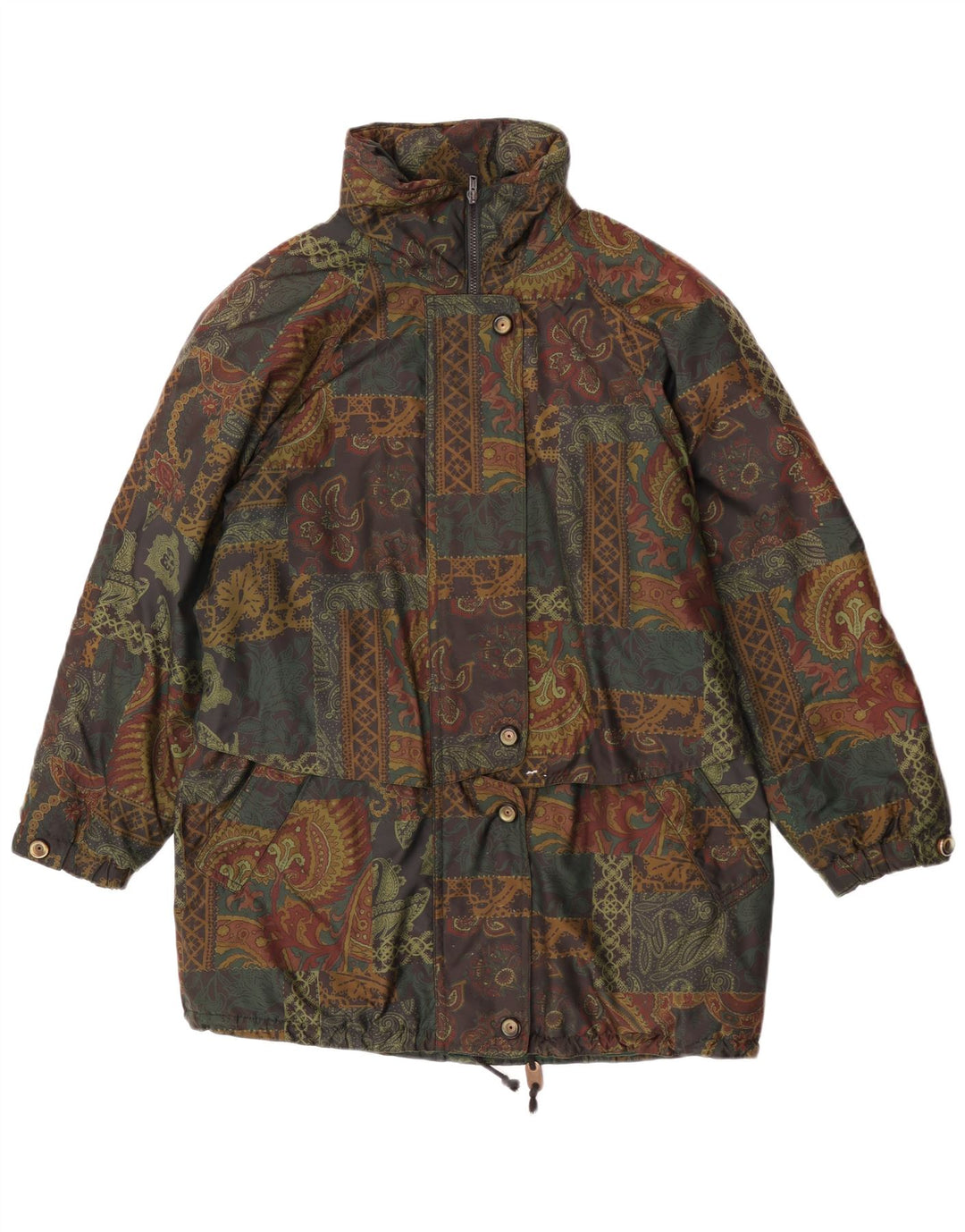 FUCHS & SCHMITT Γυναικείο τζάκετ ανεμοθραυστικό UK 10 Small Green Paisley