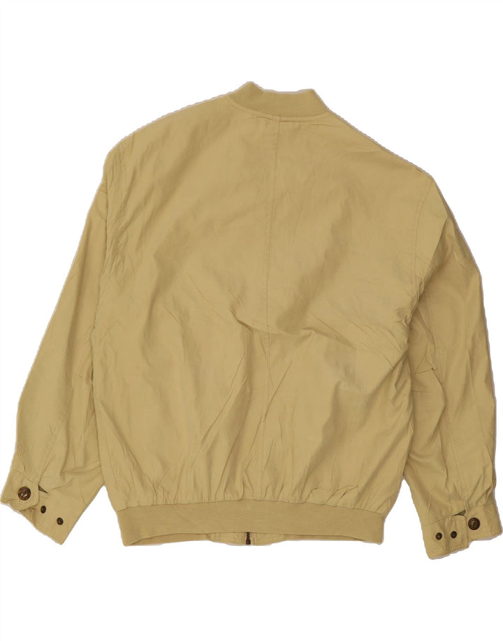 C & A Mens Bomber Jacket UK 38 Medium Beige Polyester Vintage C & A and Second-Hand C & A from Messina Hembry 