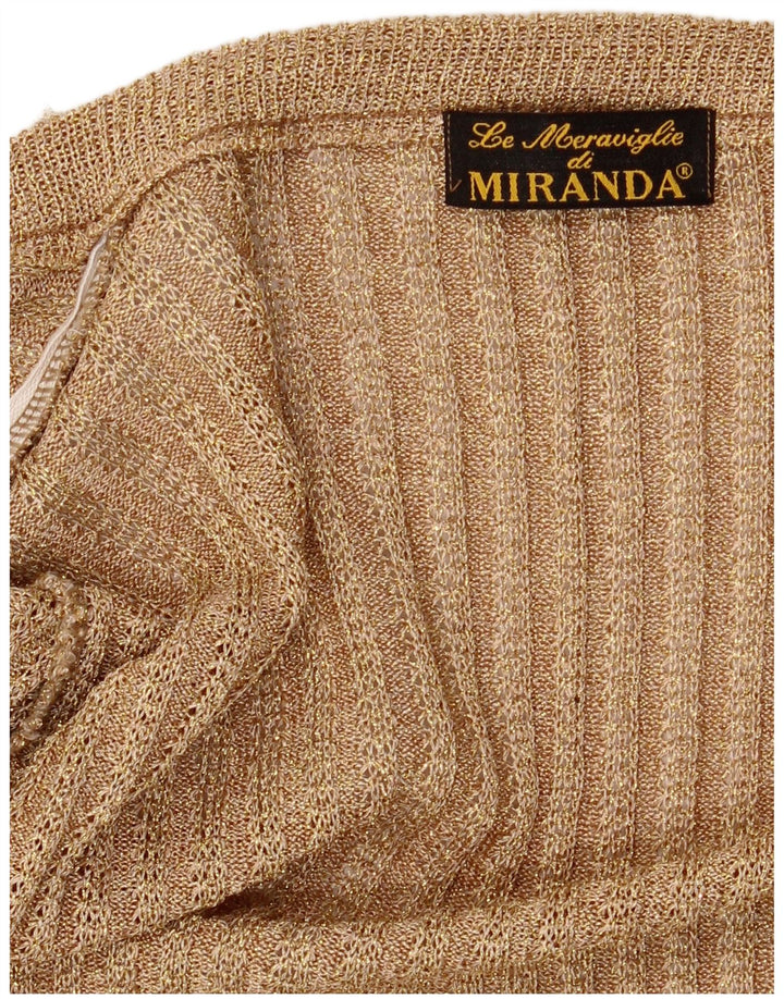 Vintage γυναικείο ανοιχτό πουλόβερ UK 12 Medium Beige Flecked