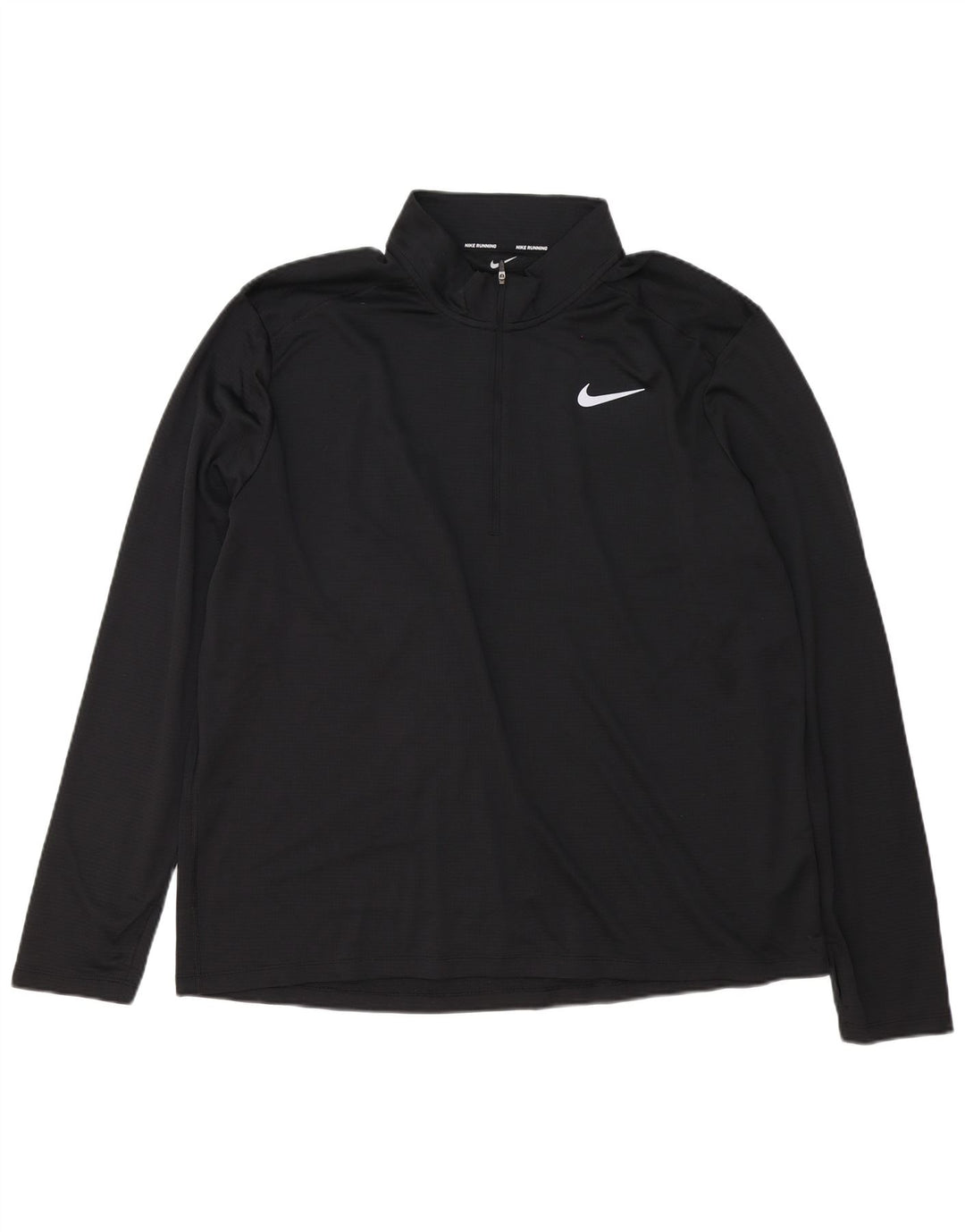 Ανδρική φόρμα πουλόβερ με φερμουάρ Nike Dri Fit Top 2XL Μαύρο πολυεστέρα