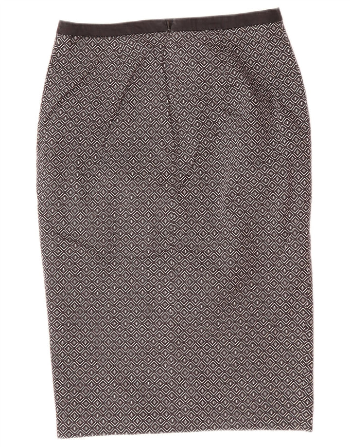 Γυναικεία Midi Φούστα Oasis UK 10 Small W29 Μαύρη γεωμετρική