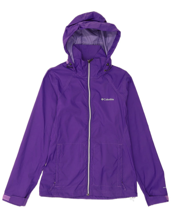 Γυναικείο μπουφάν βροχής Columbia Omni-Shade Hooded UK 10 Small Purple Nylon