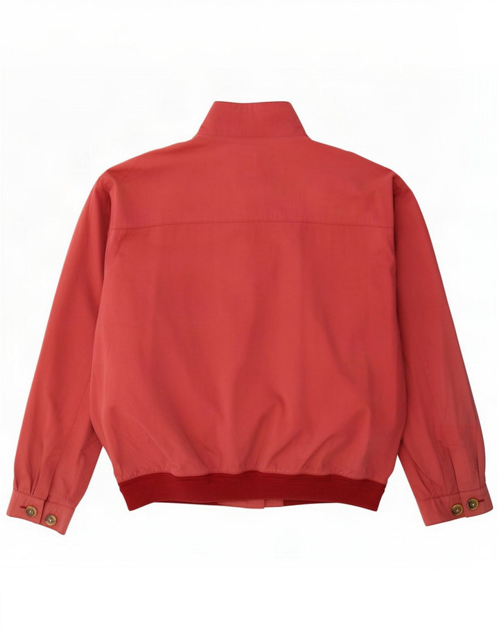 Aigner Mens Bomber Jacket IT 52 XL Red Polyester
