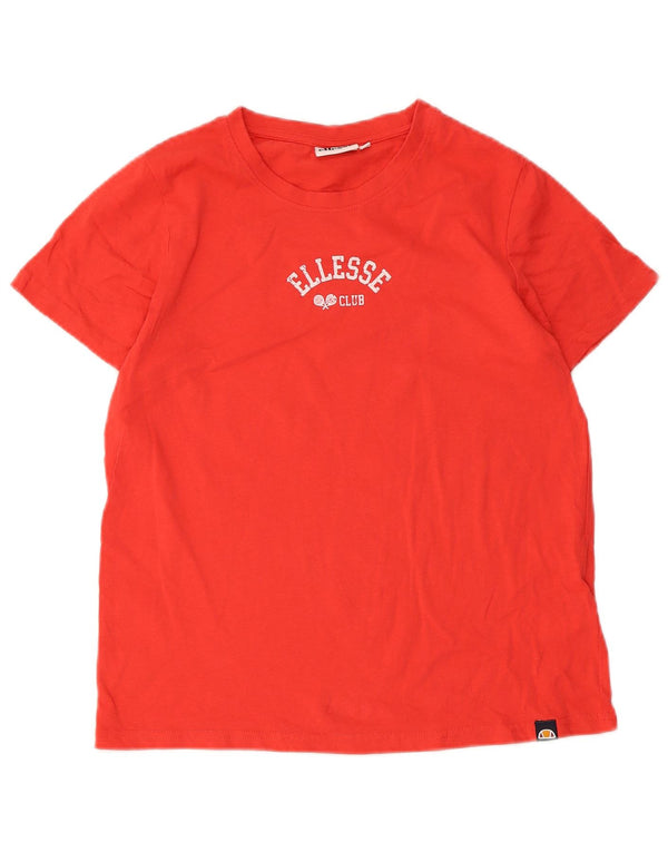 Ellesse Γυναικείο T-Shirt Top UK 10 Small Red Cotton