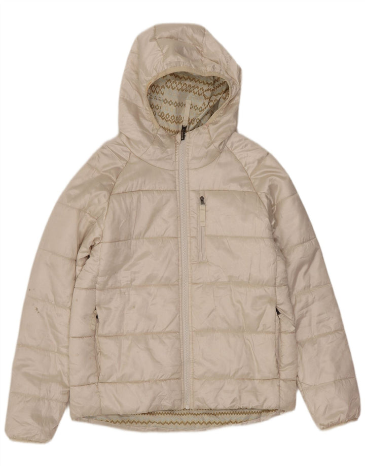 The North Face Girls padded Jacket 11-12 Years Larg Off White Polyester
