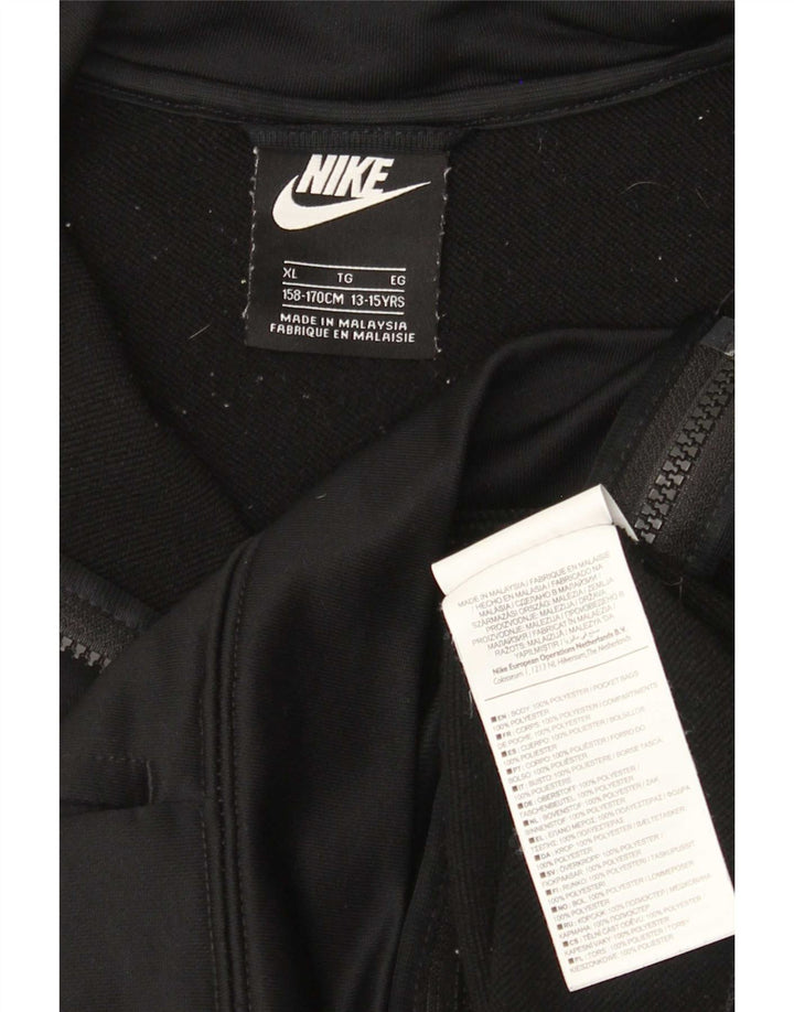 Μπουφάν Nike Boys αθλητική φόρμα 13-14 ετών XL μαύρο πολυεστέρα