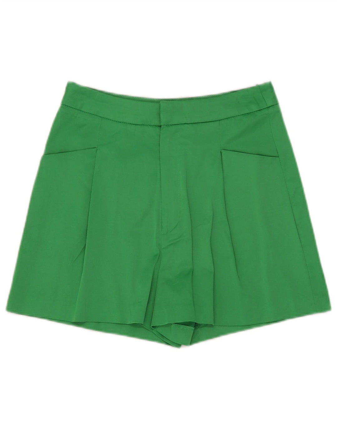 Zara Γυναικείο Ψηλόμεσο Casual σορτς Small W26 Green Polyester