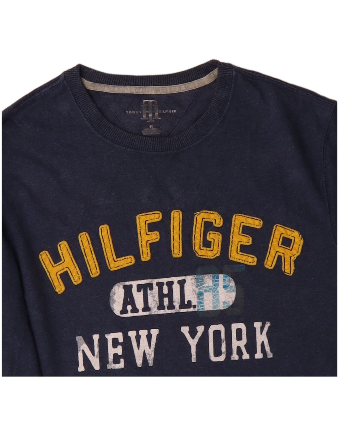 TOMMY HILFIGER Ανδρικό γραφικό μπλουζάκι New York μακρυμάνικο μεσαίο Navy Blue