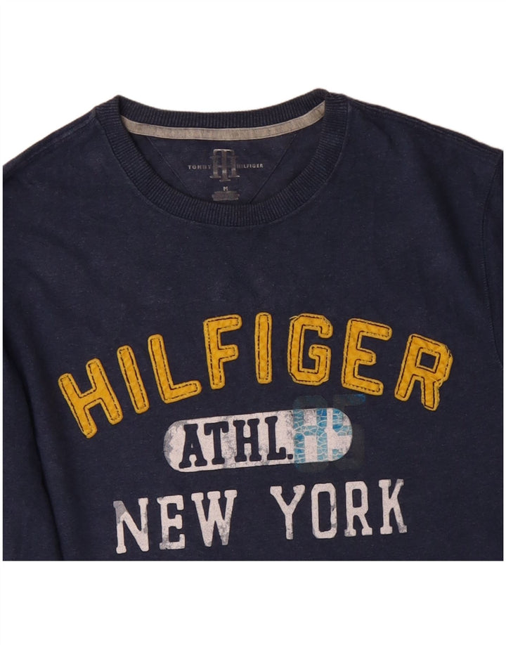 TOMMY HILFIGER Ανδρικό γραφικό μπλουζάκι New York μακρυμάνικο μεσαίο Navy Blue