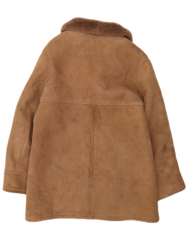 Vintage Γυναικείο Shearling Coat UK 16 Large Beige Sheepskin