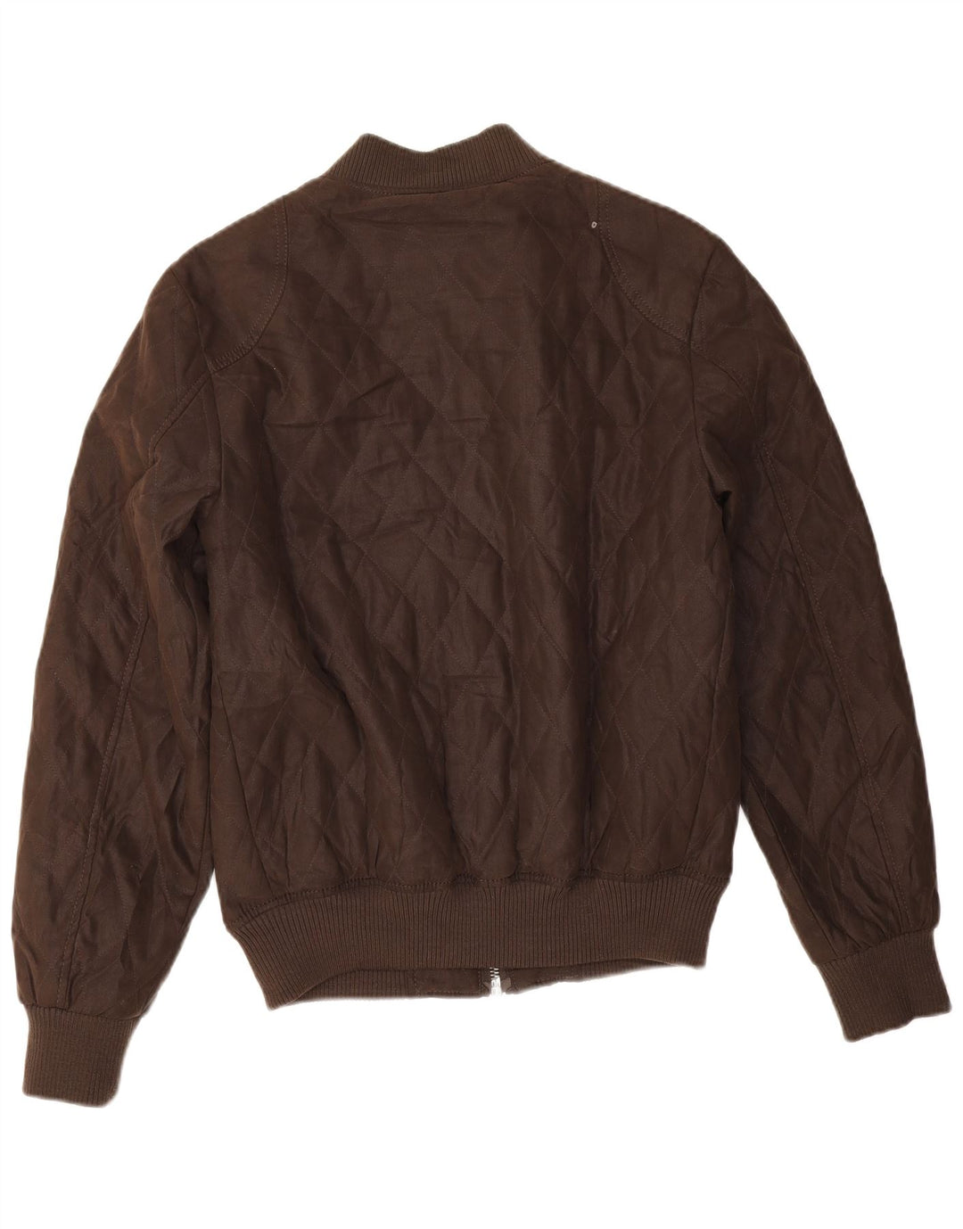 Zara Ανδρικό καπιτονέ Bomber Jacket UK 38 Medium Brown Polyester
