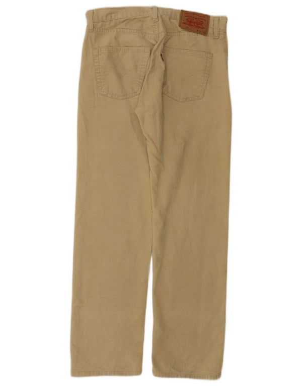 Levi's Mens 551 Straight Corduroy Παντελόνι W30 L30 Μπεζ βαμβακερό